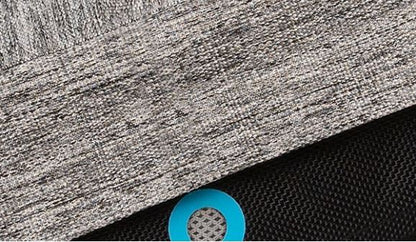 BedGear Performance Pet Bed, XL, grey textured top with black base and blue ring accent on Tampa Home & Garden Store