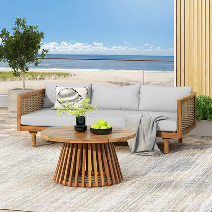 Wicker Outdoor Patio Furniture Set with Daybed