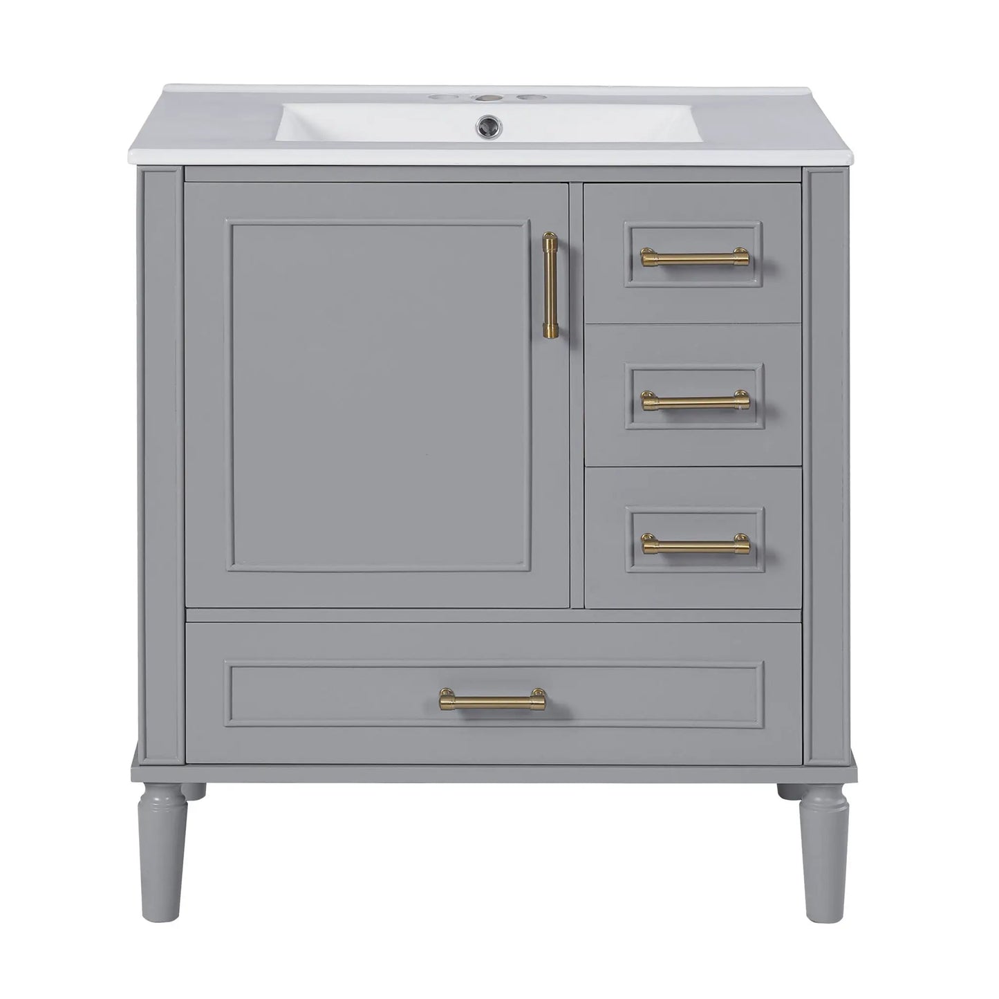 Traditional Bathroom Vanity With Soft Close Doors