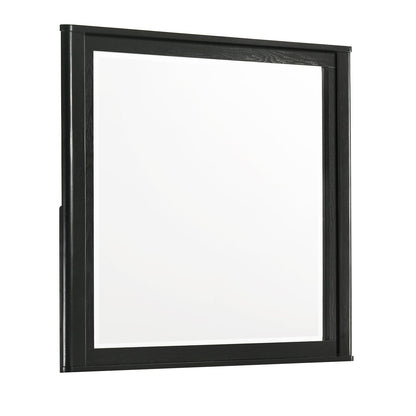 Black Bedroom Mirror with Deep Frame Opel, black wood frame wall mirror by HouseOfZazla on Tampa Home & Garden Store