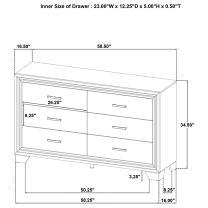 Funston 4 Piece Queen Bedroom Set Oak with Upholstered Headboard by HouseOfZazla on Tampa Home & Garden Store