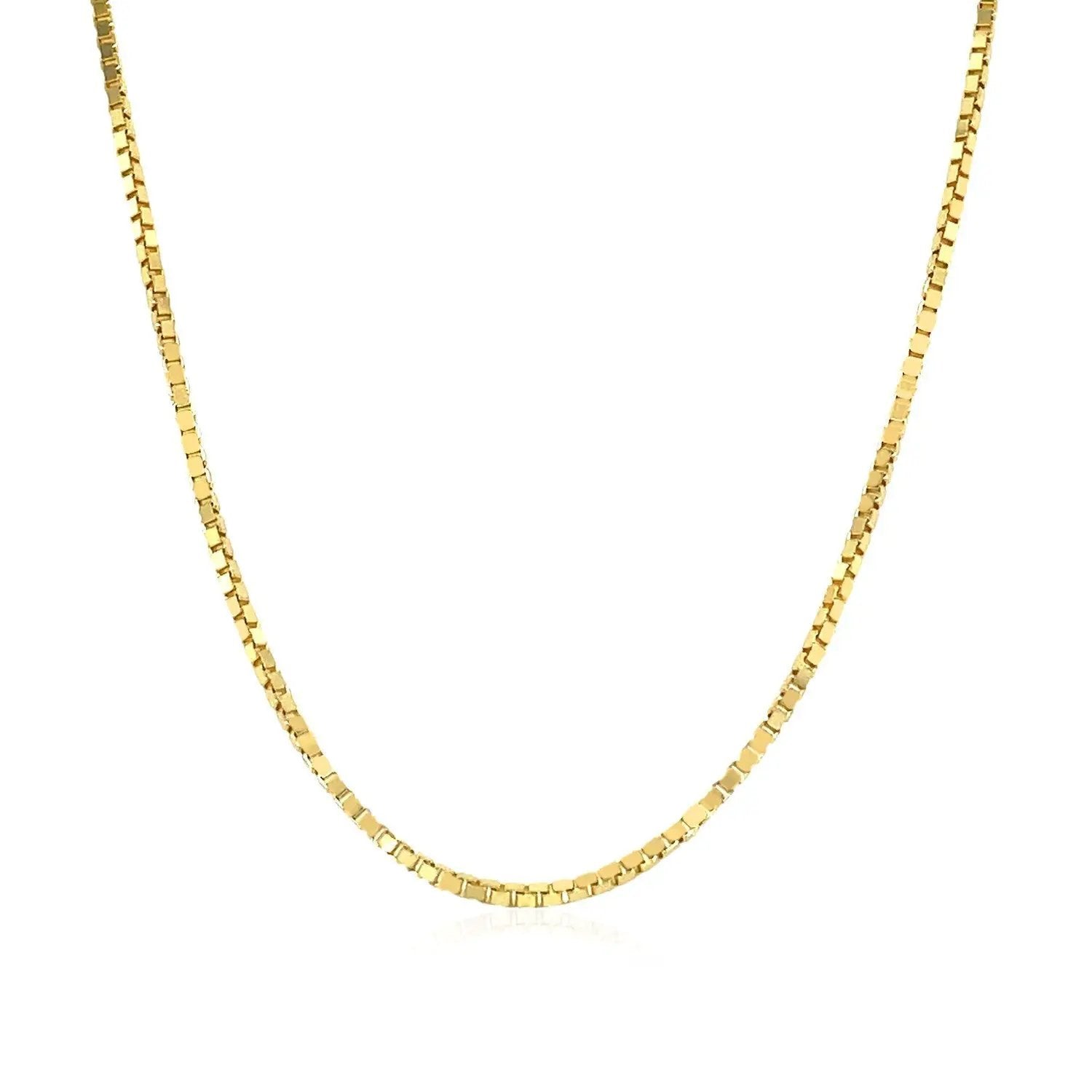14k yellow gold classic box chain necklace 1.1mm by Bids.com on Tampa Home & Garden Store