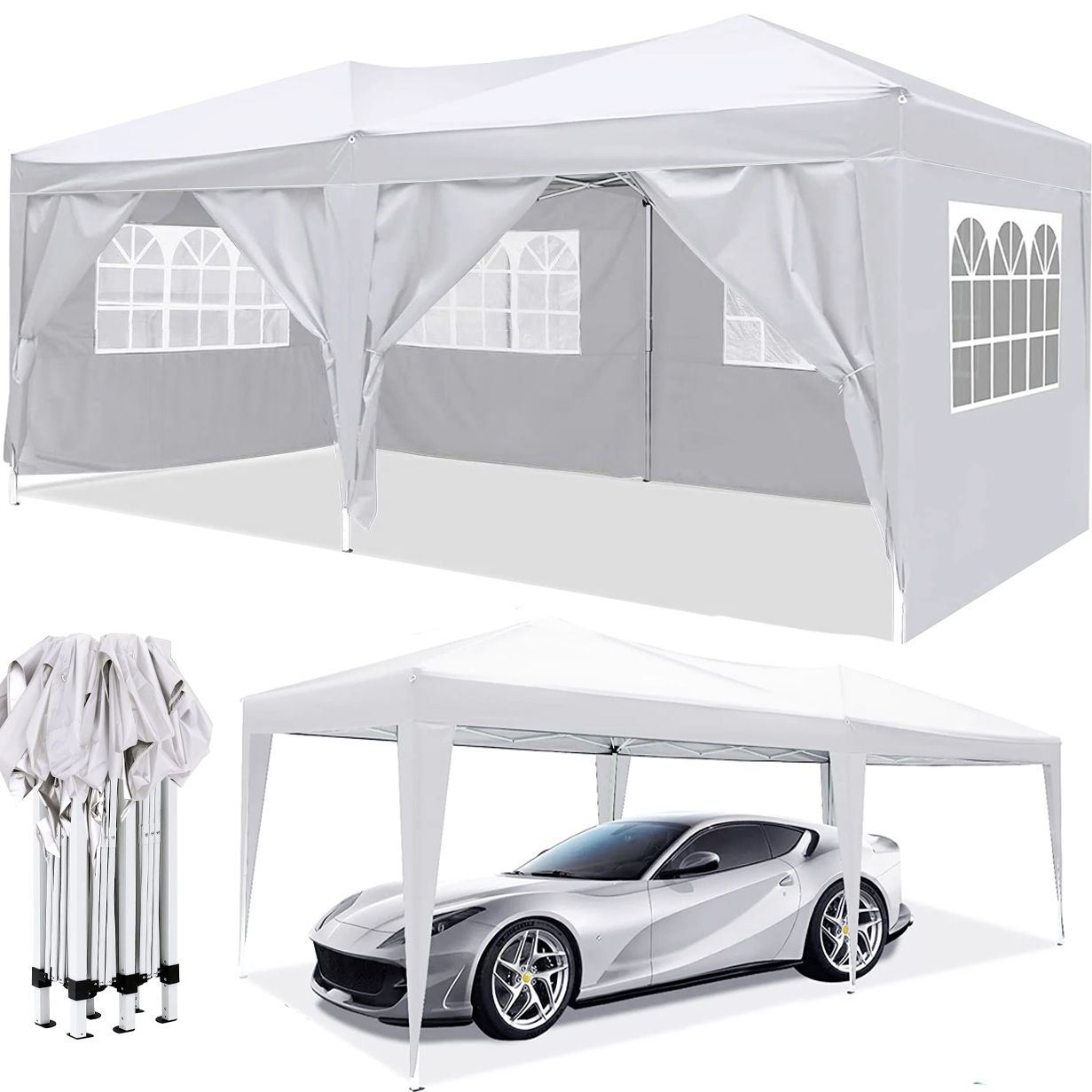 10x20 Ez Pop Up Canopy for Outdoor Parties