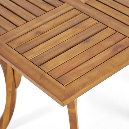 Hermosa Acacia 5 Piece Dining Set With Cushions