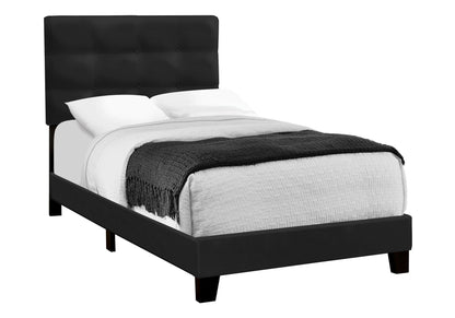 Transitional Upholstered Bed Frame and Headboard