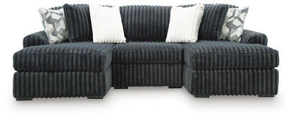 Midnight Madness Sectional and Jumbo Corduroy