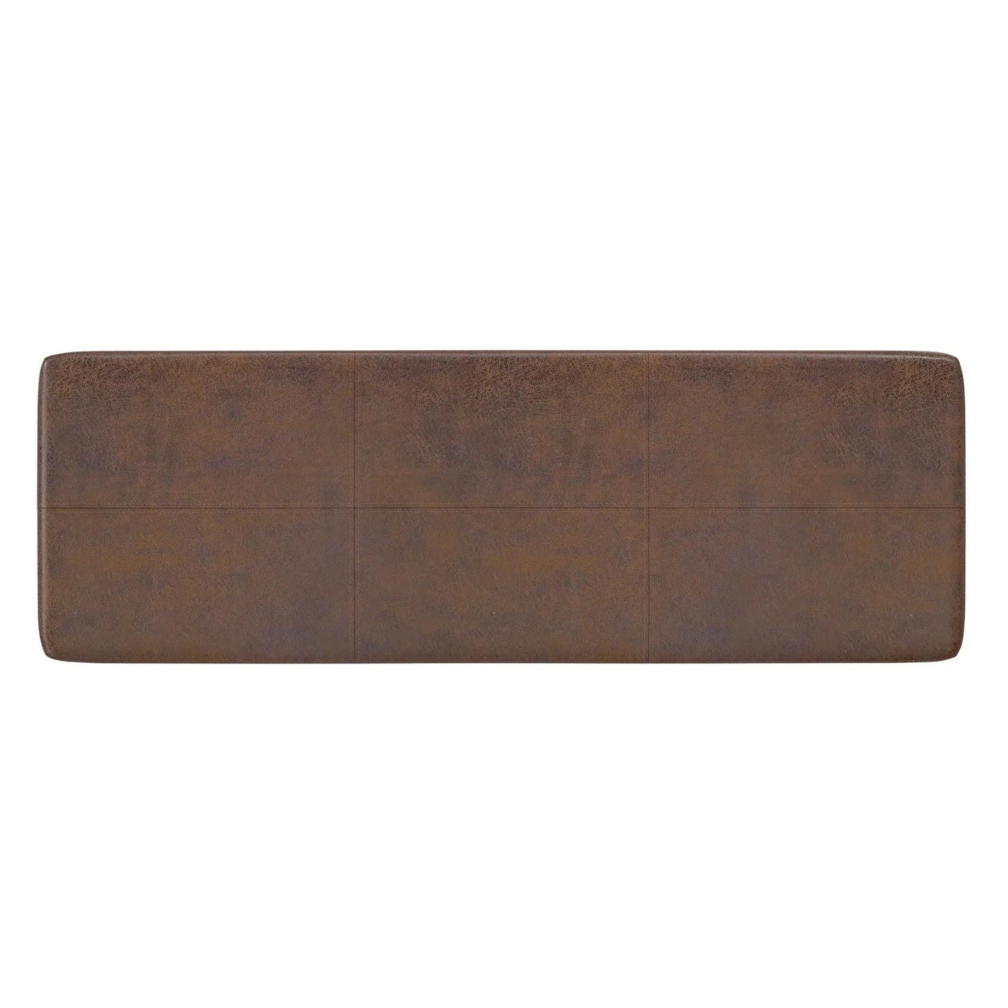 Carlson Ottoman Bench brown leather, mid-century design by Unique Piece Furniture on Tampa Home & Garden Store