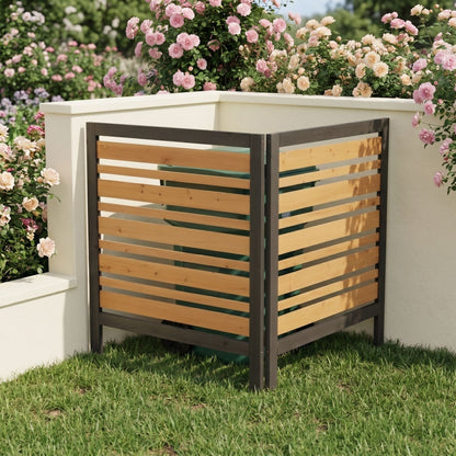 Premium Solid Wood Ac Screen for a Private Patio