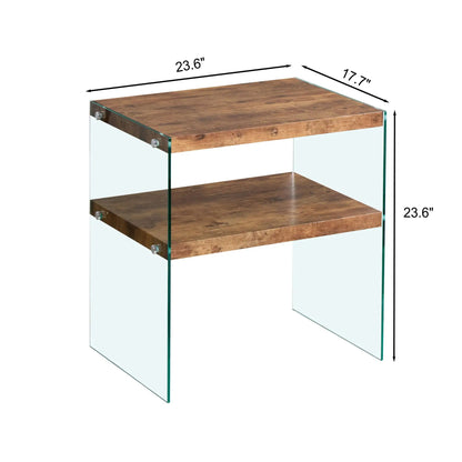 Durable Table For Living Room with wood top and glass sides by Unique Piece Furniture on Tampa Home & Garden Store