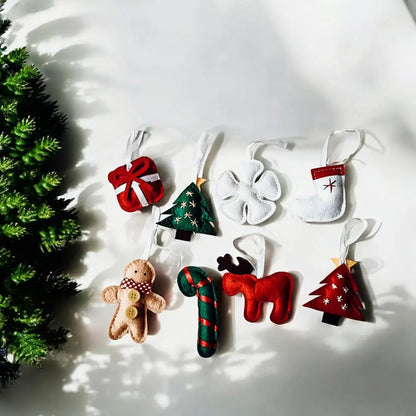 Felt Christmas Advent Calendar With Ornaments