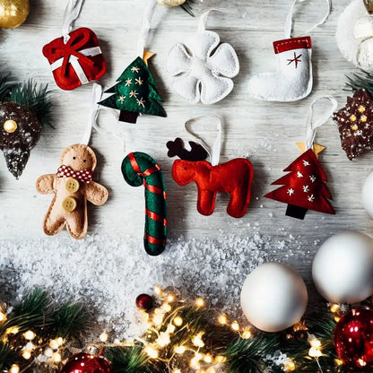 Felt Christmas Advent Calendar With Ornaments
