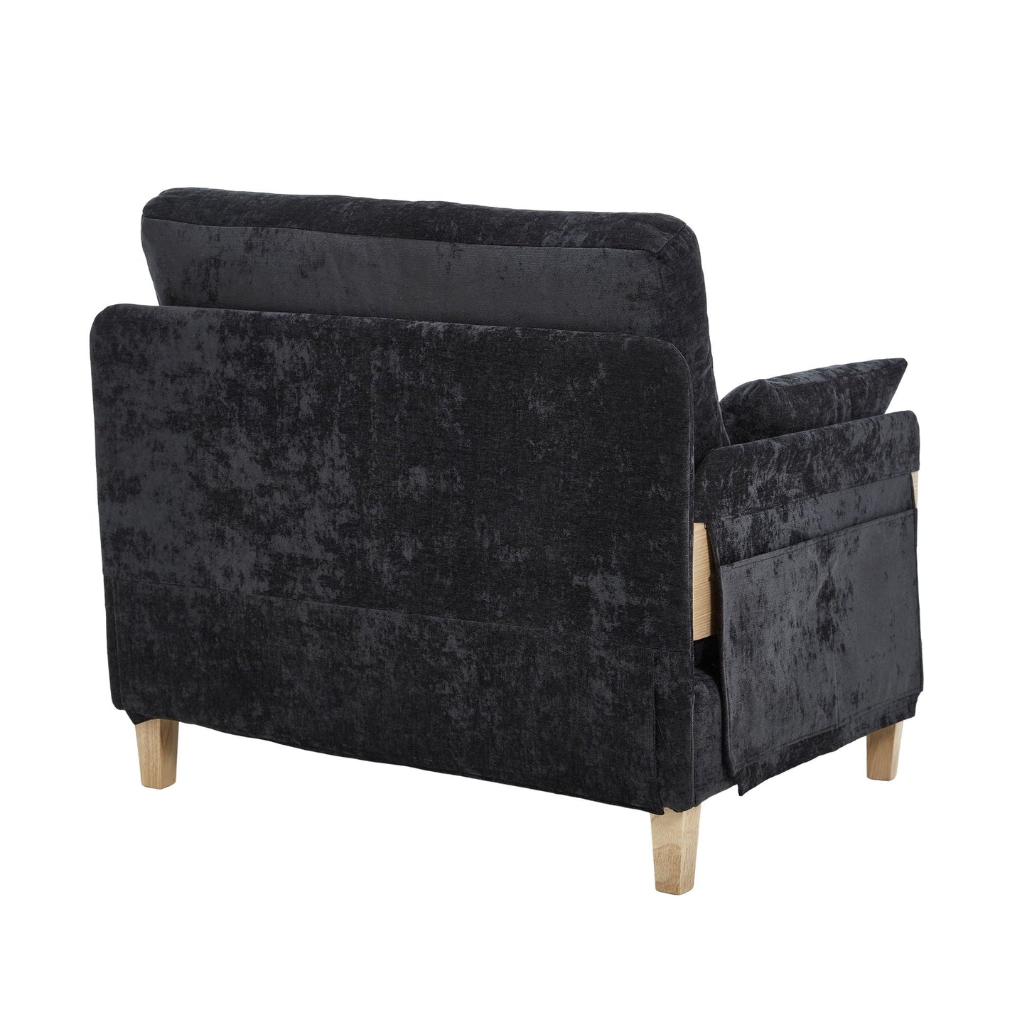 Mid Century Modern 3 Pillow Foldable Sofa Bed