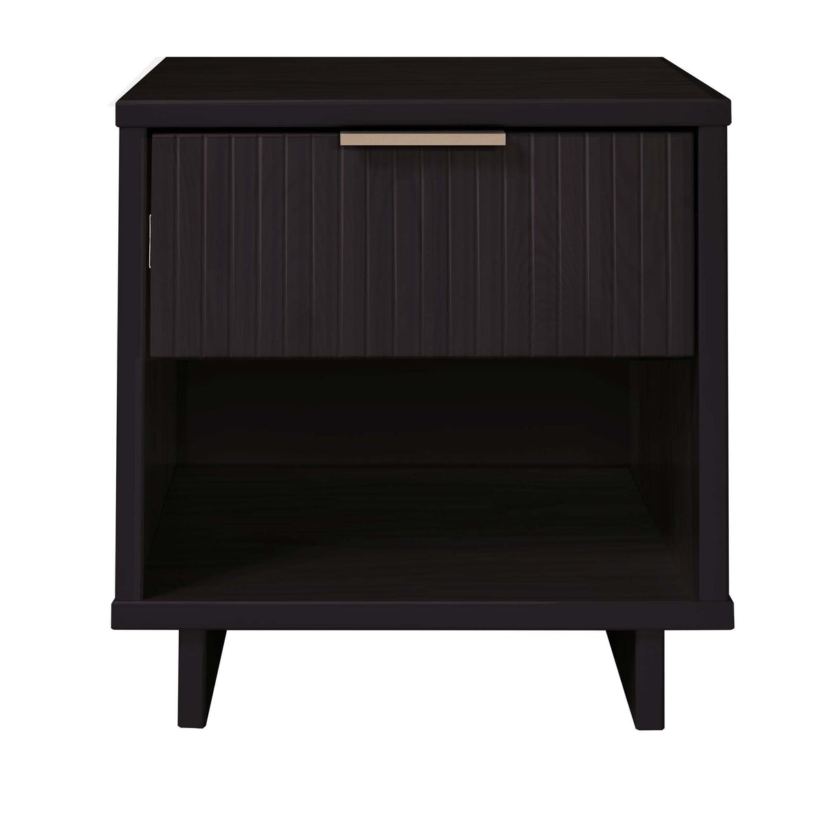 Granville Nightstand 1 Drawer solid wood with panel front in dark espresso by HouseOfZazla on Tampa Home & Garden Store