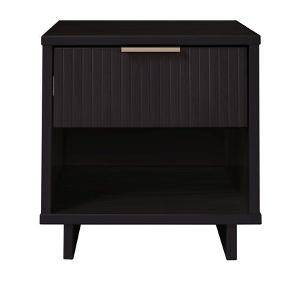 Granville Nightstand 1 Drawer solid wood with panel front in dark espresso by HouseOfZazla on Tampa Home & Garden Store