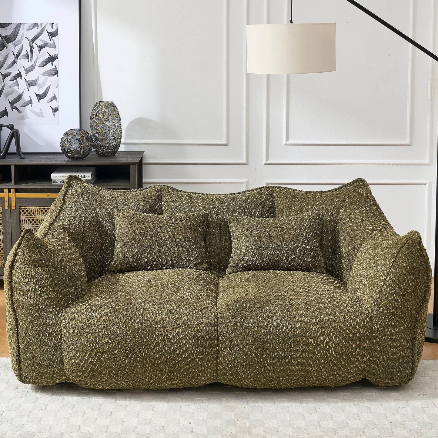 Comfortable Dual Beanbag Chair and Foam Core