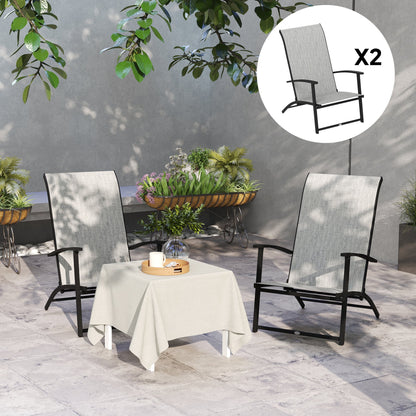 Portable Folding Patio Chairs and Metal Frame