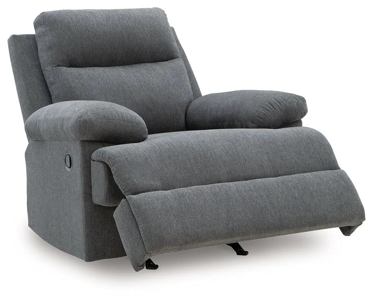 Side-Swipe Rocker Recliner fabric with padded arms and footrest by Unique Piece Furniture on Tampa Home & Garden Store
