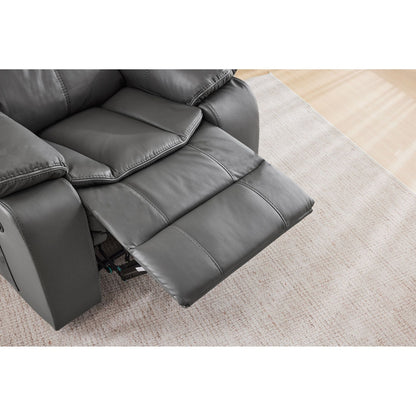 Gray Heating and Vibration Recliner Chair