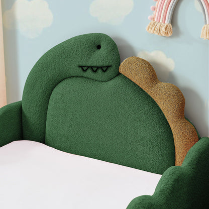 Toddler Dinosaur Bed and Safety Guardrail