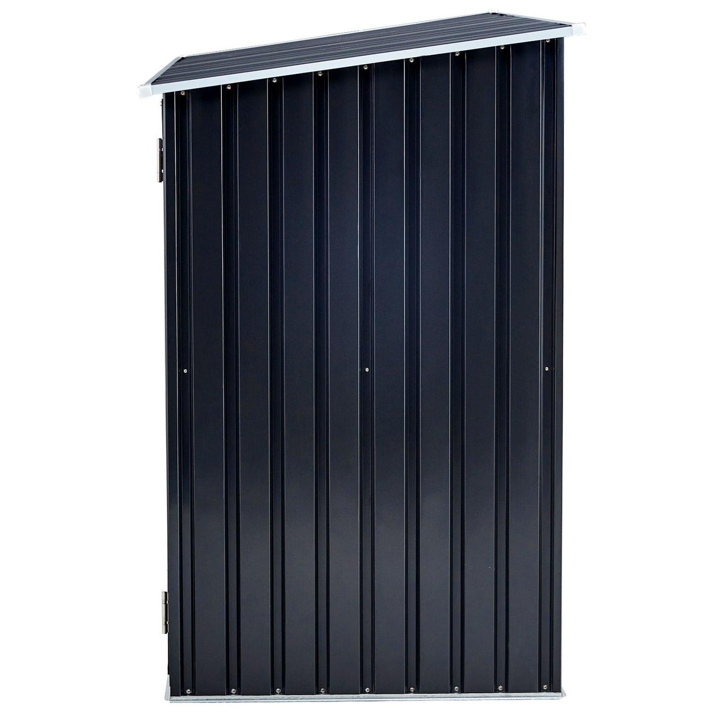 Outdoor Galvanized Firewood and Storage Shed