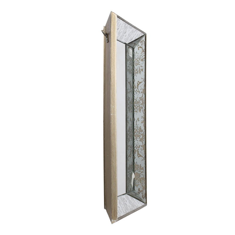 Antique rectangle wall mirror with floral etched panel, gold frame by HouseOfZazla on Tampa Home & Garden Store