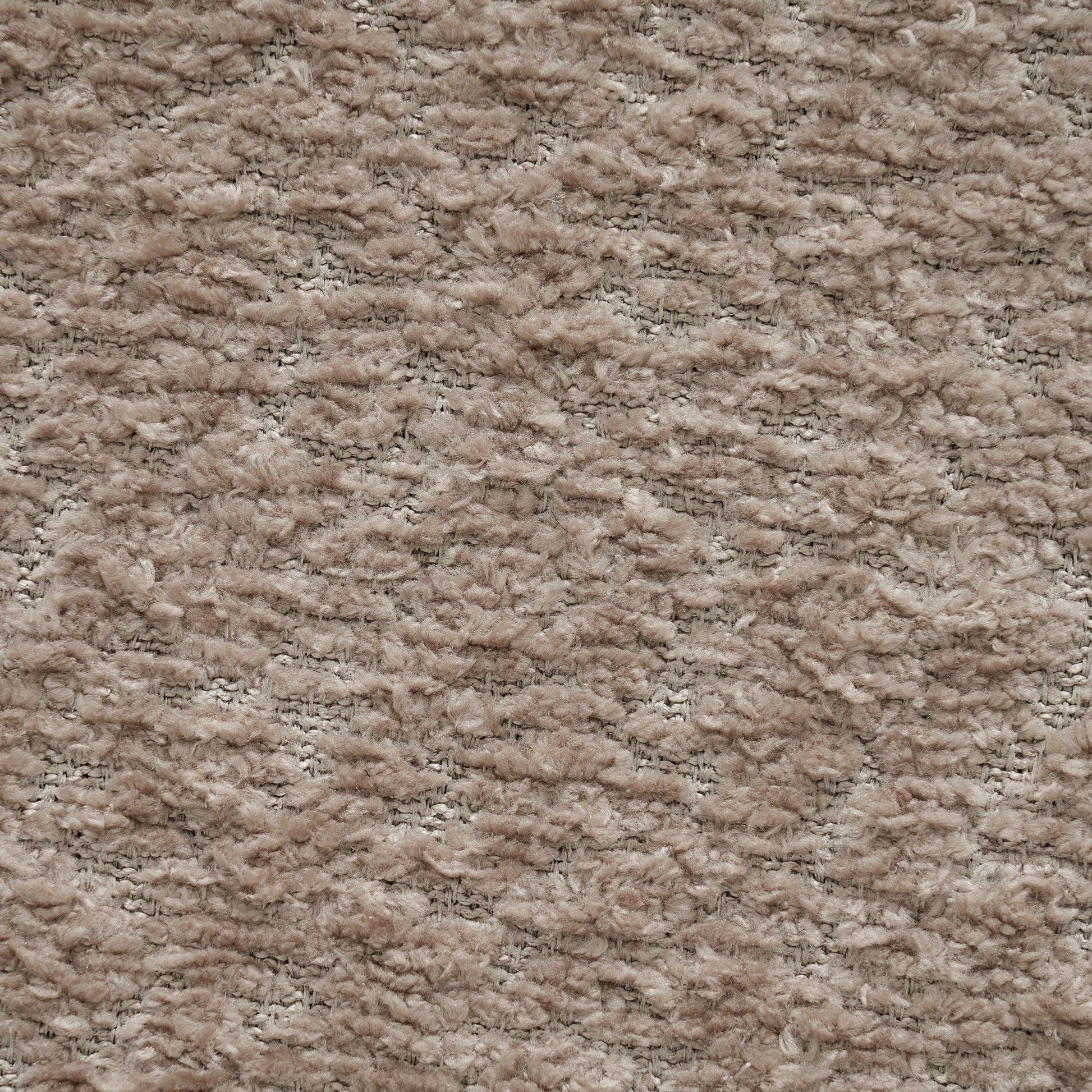 Loveseat Sofa 2 Seater Couch with Armrest Pillows beige shag carpet texture close-up on Tampa Home & Garden Store