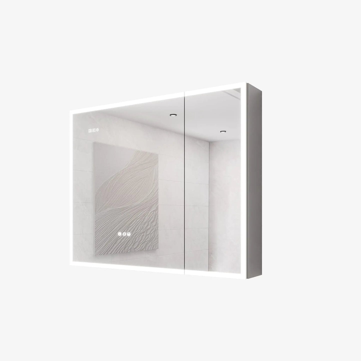 Bathroom Lighted Medicine Cabinet with Mirror