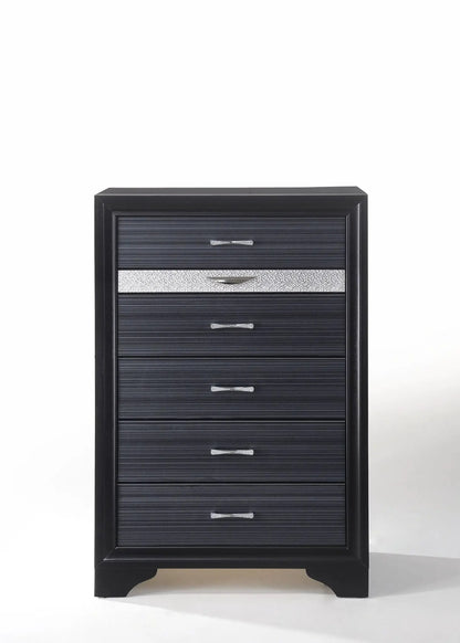 Naima Five Drawer Vertical Storage Chest Glide