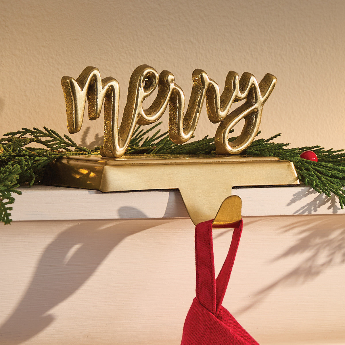 Percha para medias navideñas