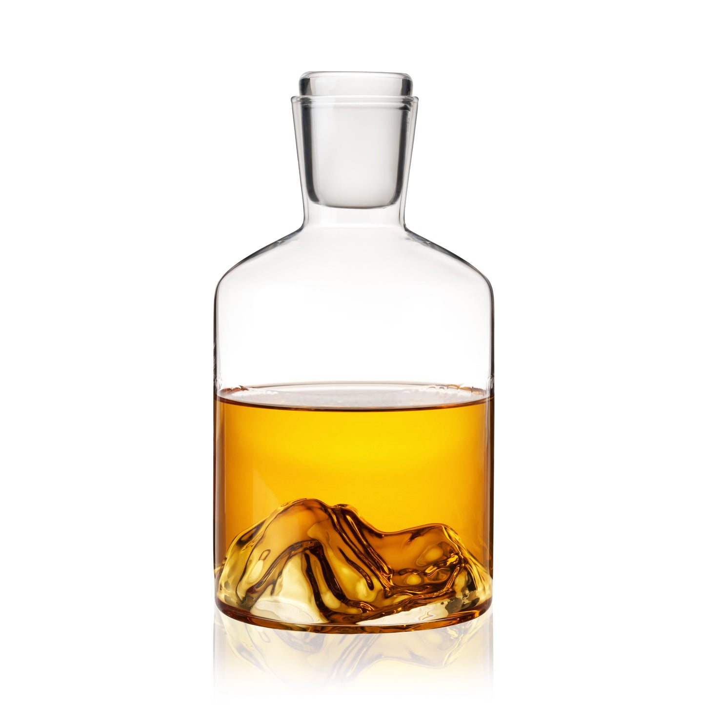 Mountain Crystal Liquor Decanter and Stopper