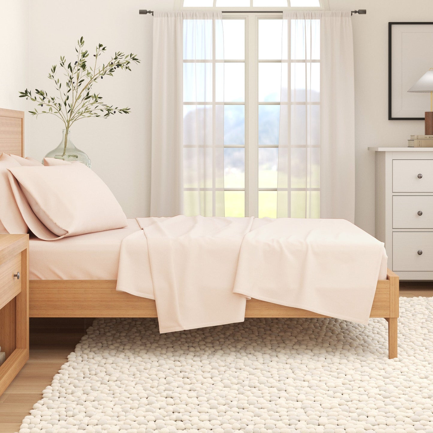 Soft and Natural Cotton Flannel Sheet Set