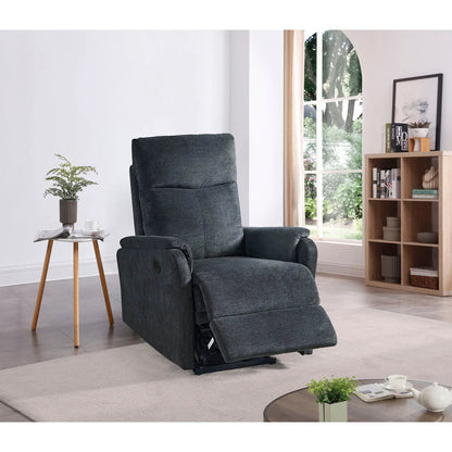 Recliner chair with power function in dark gray fabric Unique Piece Furniture living room on Tampa Home & Garden Store