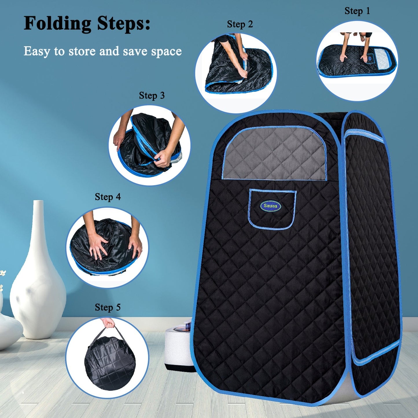 Portable Folding Steam Sauna and Home Spa