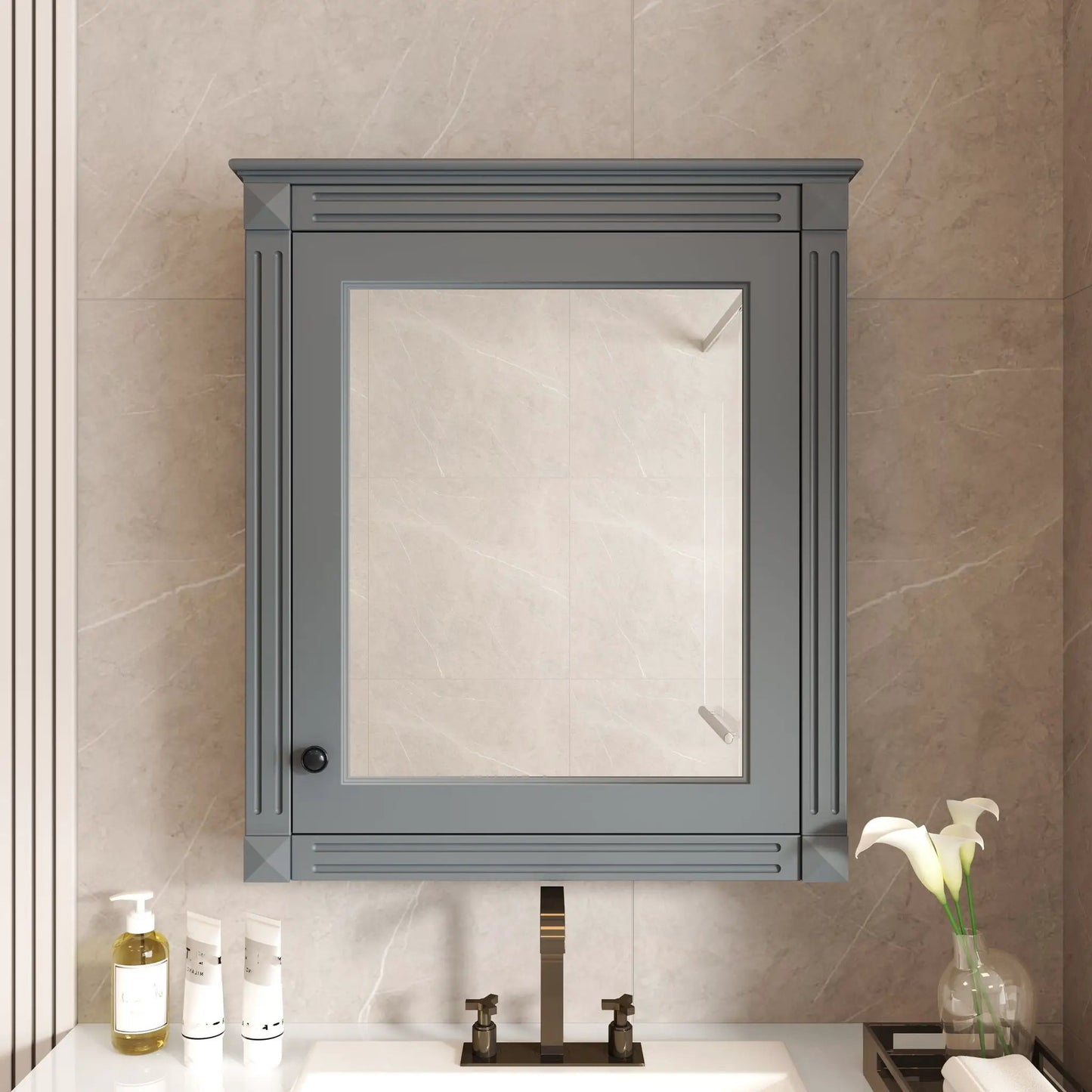 Wall Mounted Medicine Cabinet With Mirror