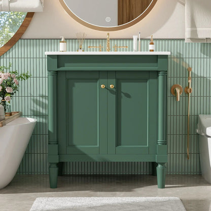 Bathroom Vanity Cabinet With Sink and Soft Close