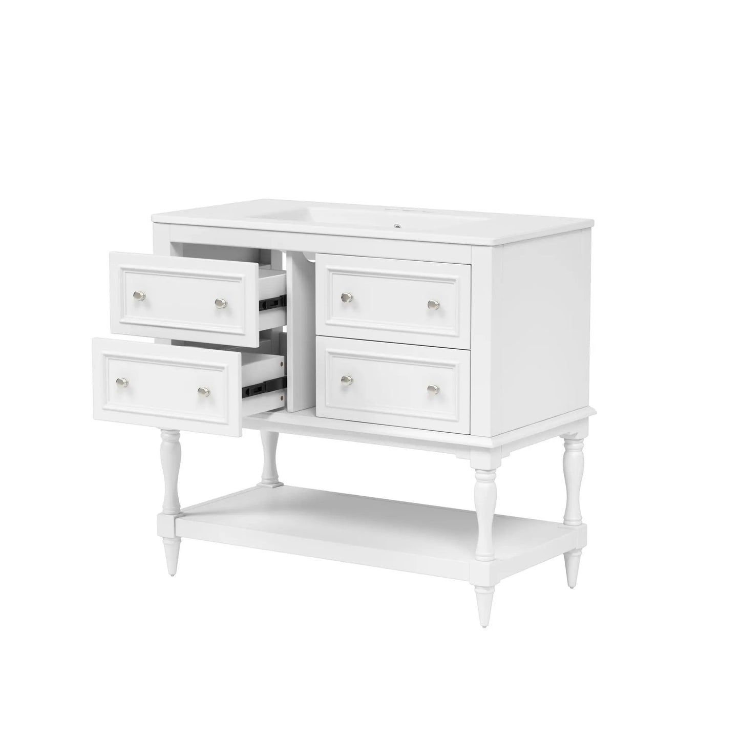 Bathroom Vanity With Medicine Cabinet and Drawers