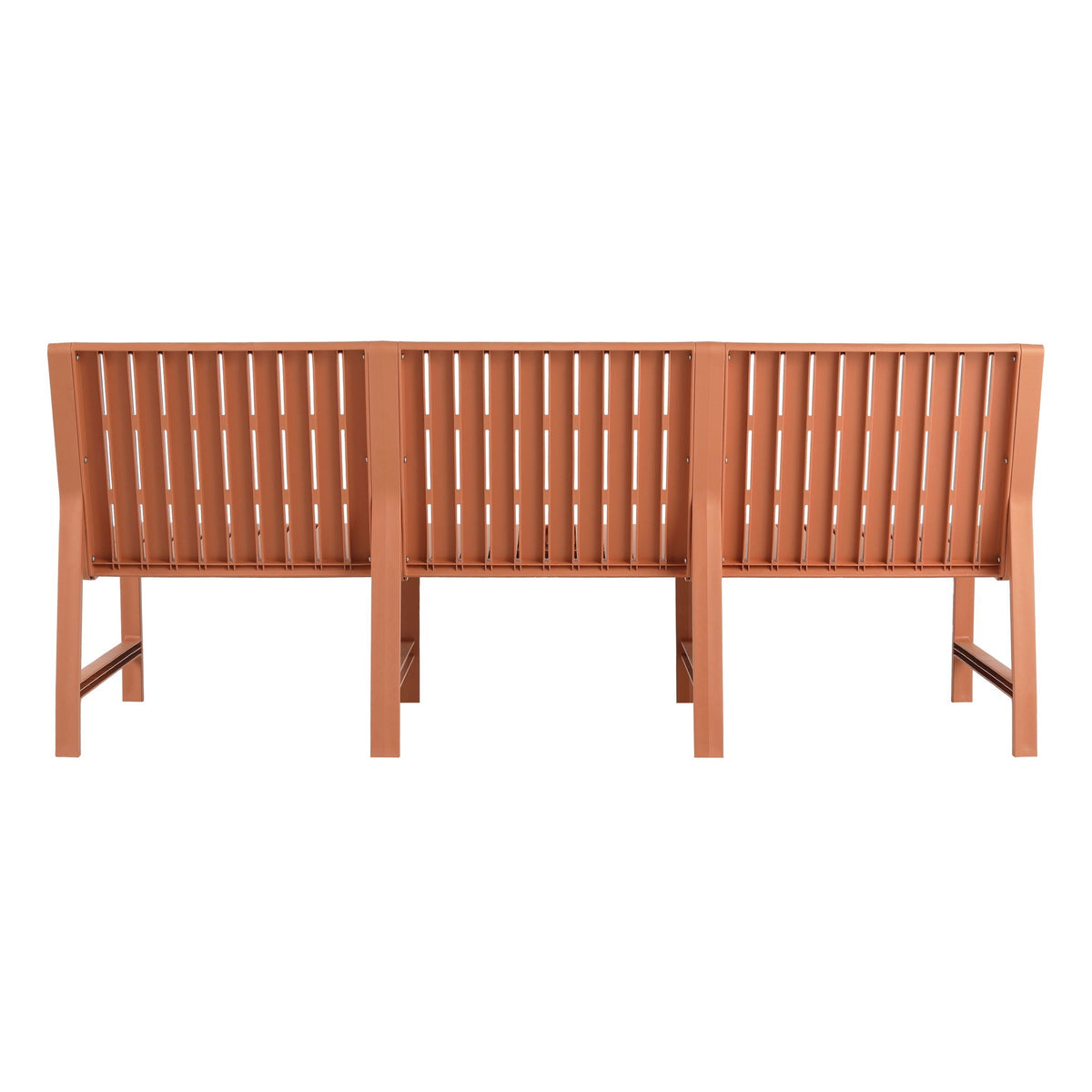 2-Piece Outdoor Patio Set orange waterproof with slatted backs on Tampa Home & Garden Store
