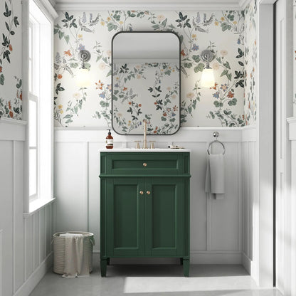 Bathroom Vanity With 2 Doors and Tip Out Drawer