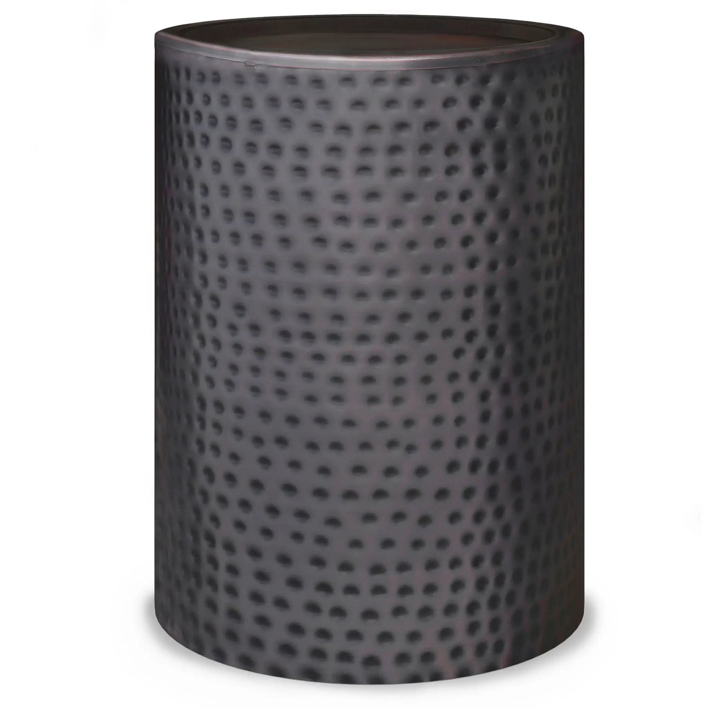 Corbin Hammered Metal Side Table for Living Room