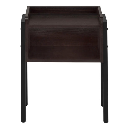 Accent Side Table, Reclaimed Wood Look, 2-Tier