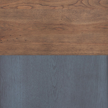 Fireplace TV Stand For TVs Up To 80 Inches woodgrain surface with brown and blue-gray planks on Tampa Home & Garden Store