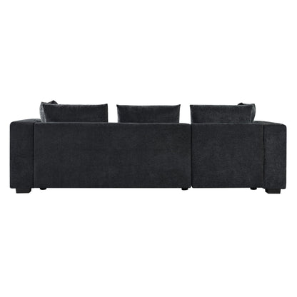 Modern L Shaped Sofa With Storage And Upholstery