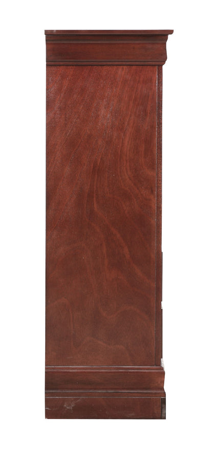 Traditional storage chest dark red with carved bases and dovetail drawers by HouseOfZazla on Tampa Home & Garden Store