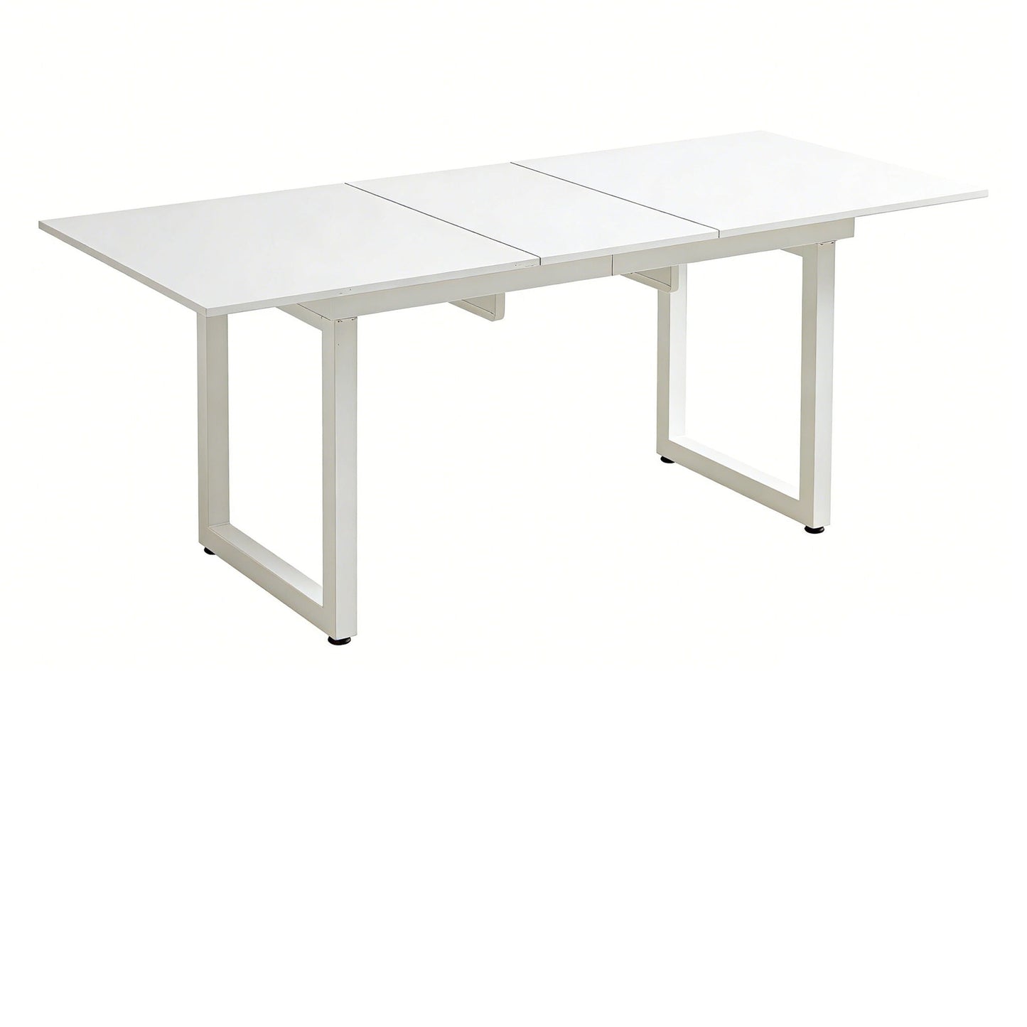 Modern Dining Table with Metal Legs and Firm Top