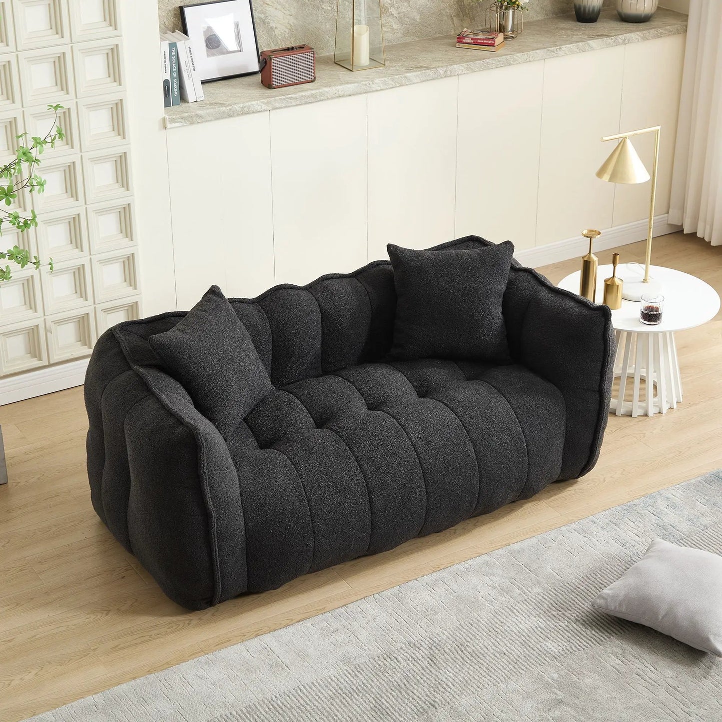 Cozy Beanbag Chair With Resilient Foam Core For 2
