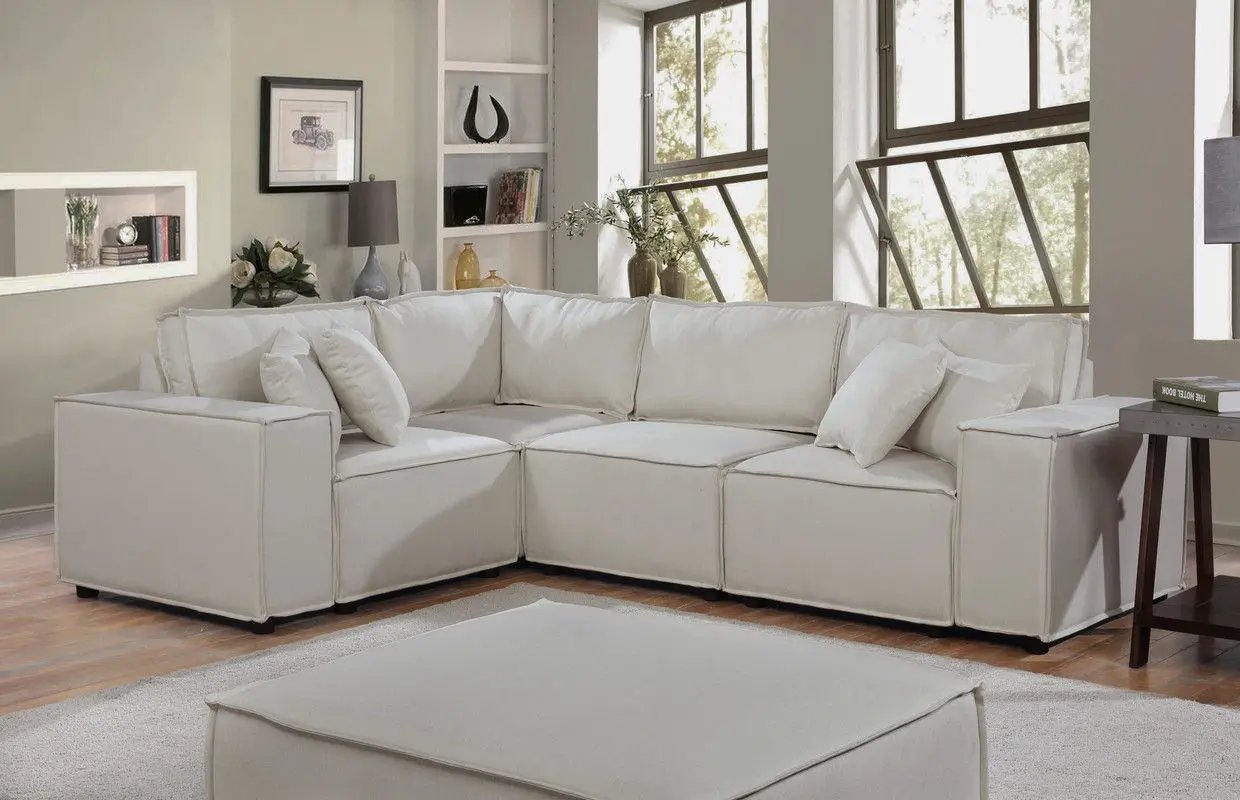 Melrose Modular Sectional Sofa with Ottoman