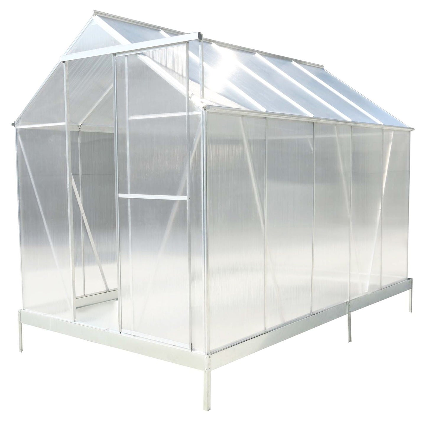 Heavy Duty Polycarbonate Greenhouse Kit and Door