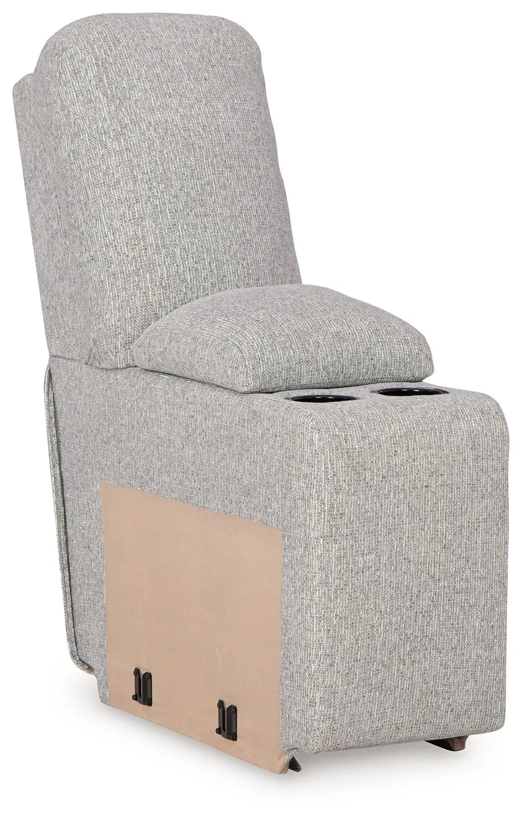 Acklen Place reclining sectional in gray textured fabric with cupholders by Unique Piece Furniture on Tampa Home & Garden Store