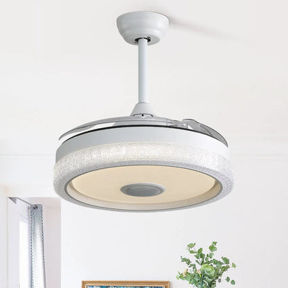 Invisible ceiling fan with remote, white finish, 36W LED light, 3 blades on Tampa Home & Garden Store