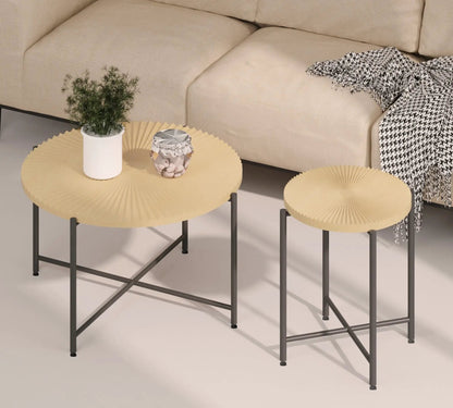 Radial Pattern Coffee and End Table Cover Set